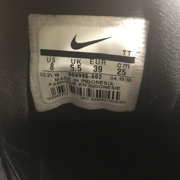 Black Nikes, Women’s 8 - Picture 2 of 6